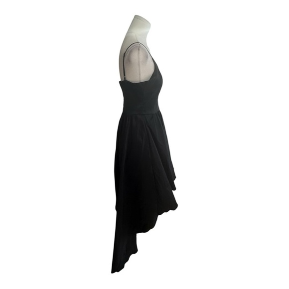 B DARLIN Black Dress High-Low Asymmetrical Cocktail Party Sz 13 14 Gown 9 10 L M - Picture 4 of 7